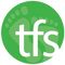 The Foot Spot, also known as TFS, is a foot solutions and orthotics store that features a green logo with two footprints.